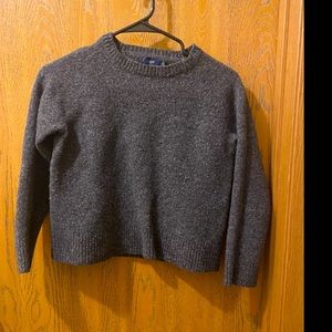J Crew grey wool sweater